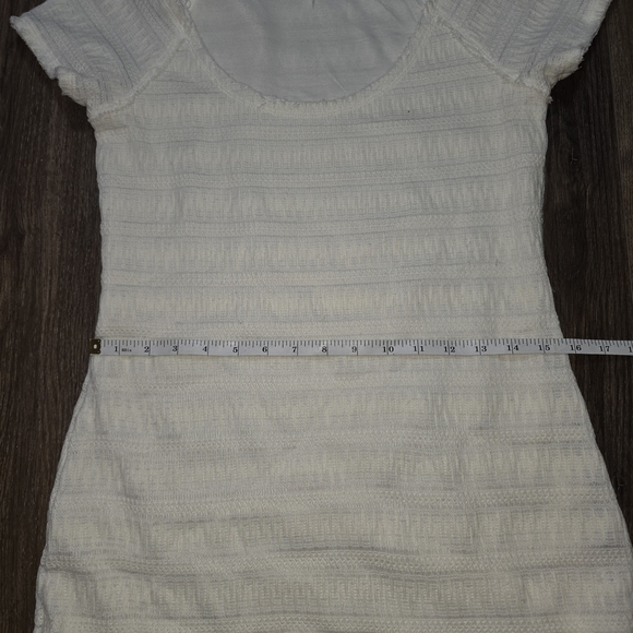 Free People Cream Knit Mini Dress - Picture 8 of 12